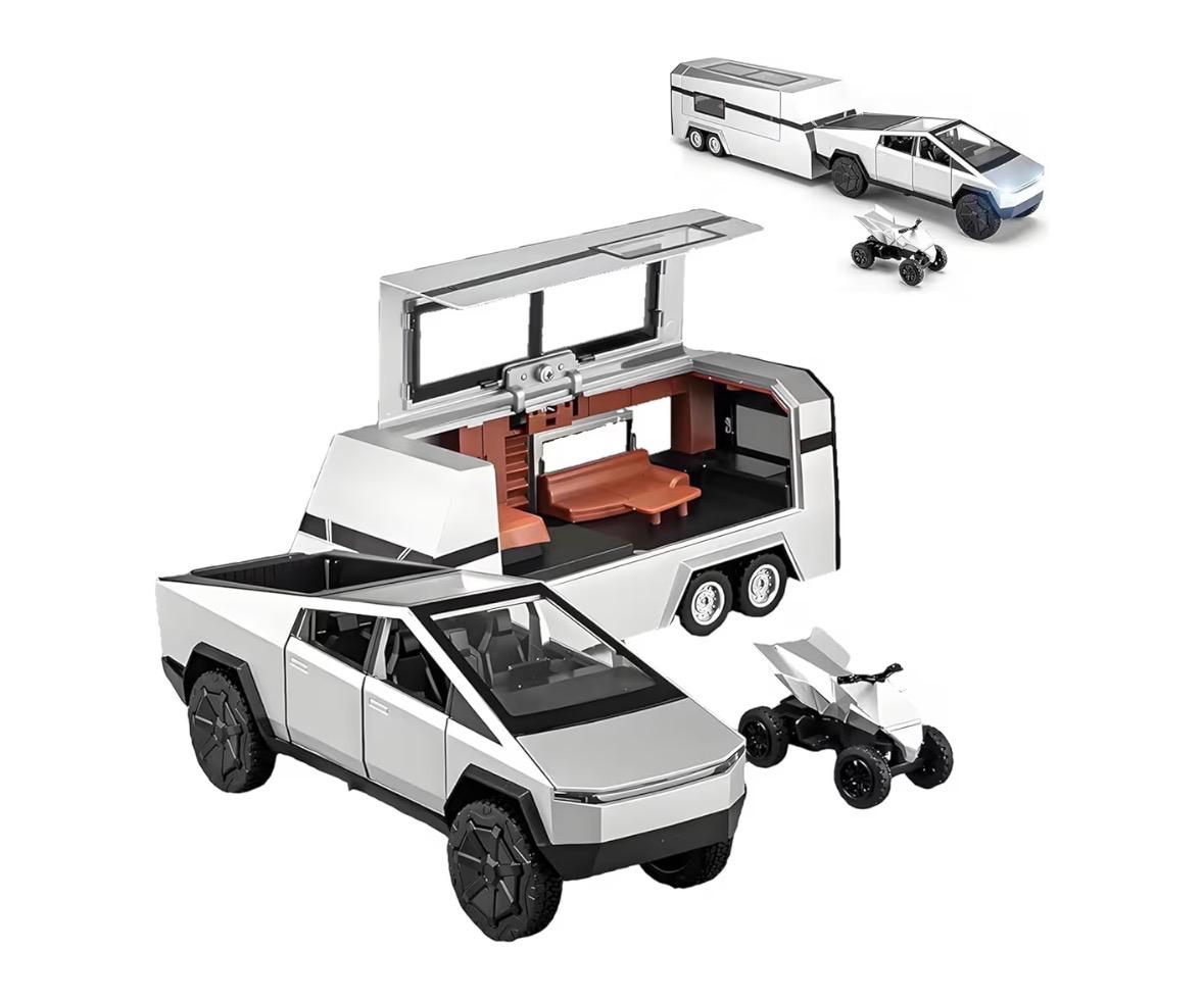 Set Cybertruck con Casa Rodante y Vehículos — 4 piezas