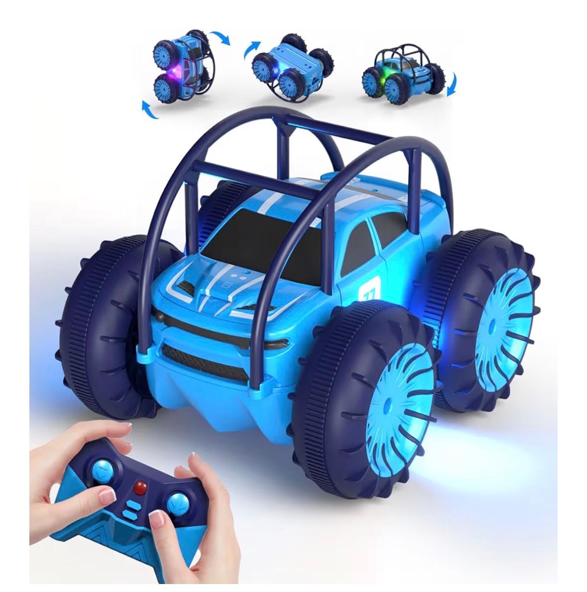 Auto Acrobático RC con Luces LED — Doble Cara 360°
