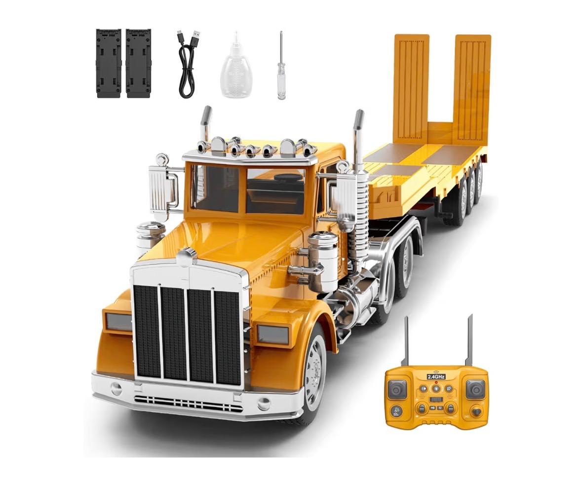 Camión Tractor con Remolque Plataforma a Control Remoto
