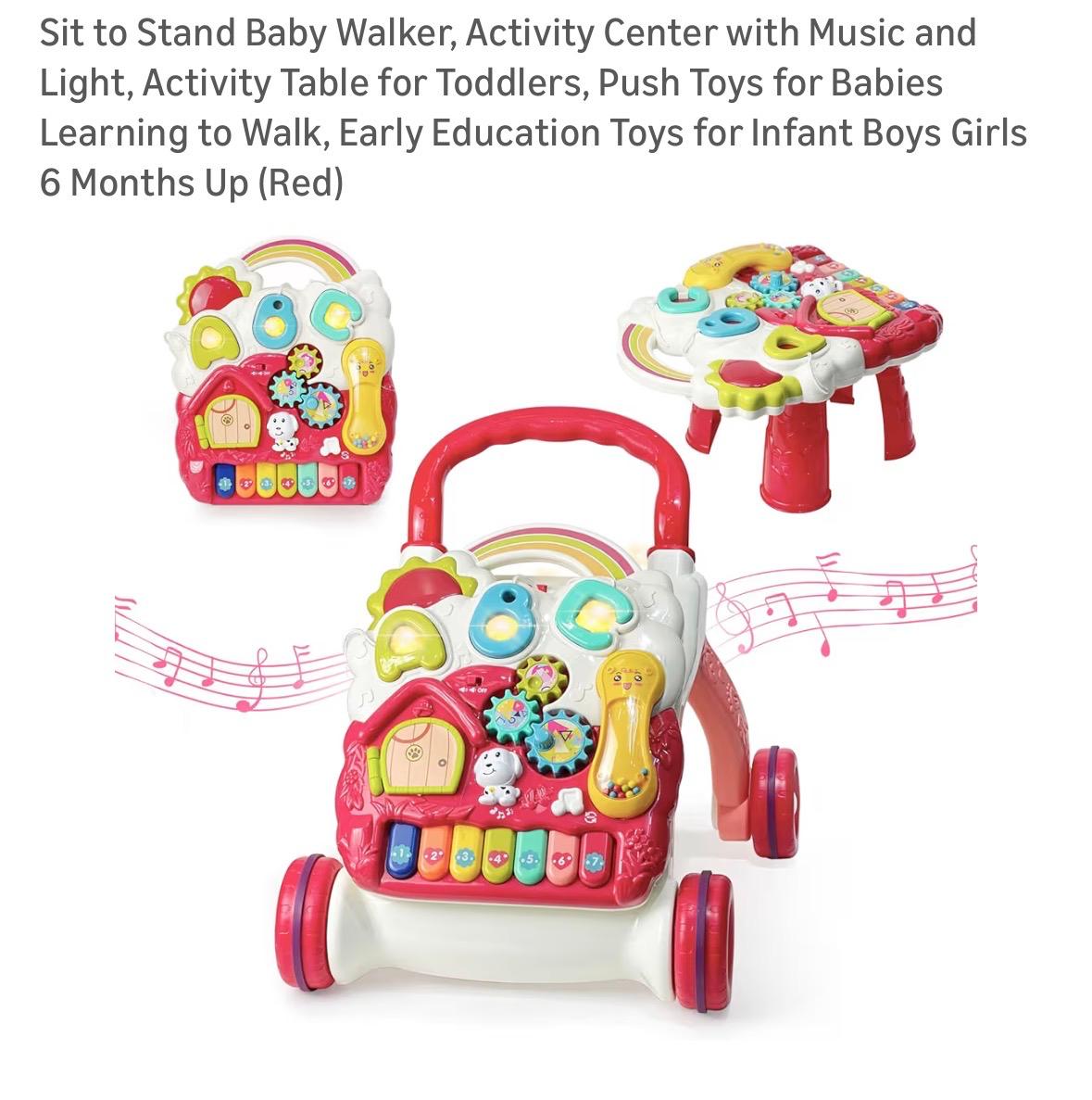 Andador Musical 3 en 1 — Mesa de Actividades con Luces y Sonidos