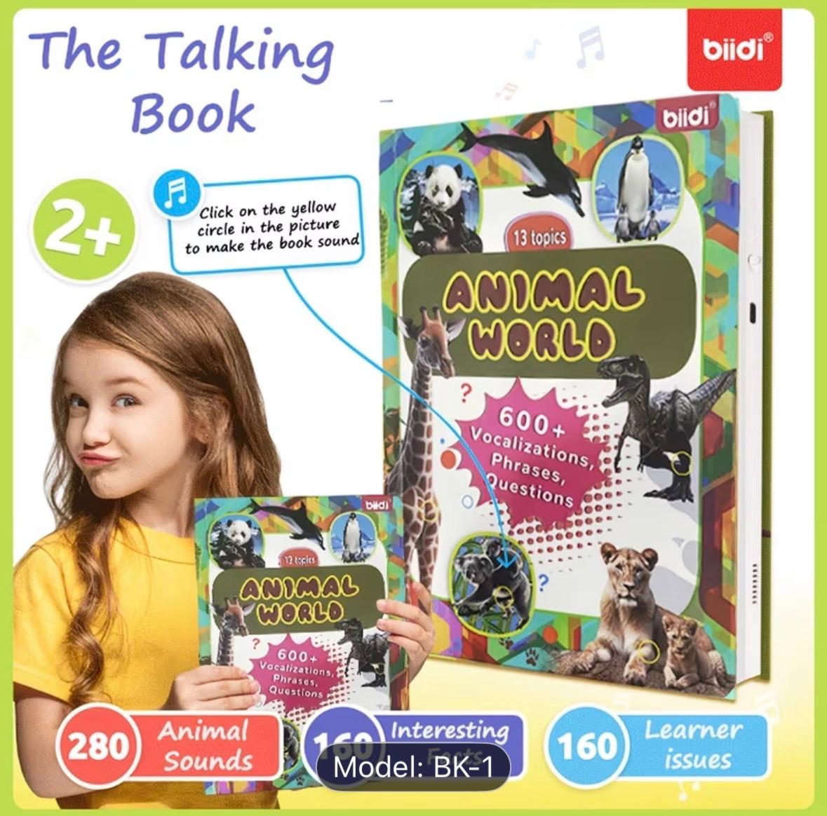 Libro Interactivo "Animal World" — 600+ Sonidos y Frases